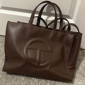 Telfar Chocolate Brown Shopping Bag